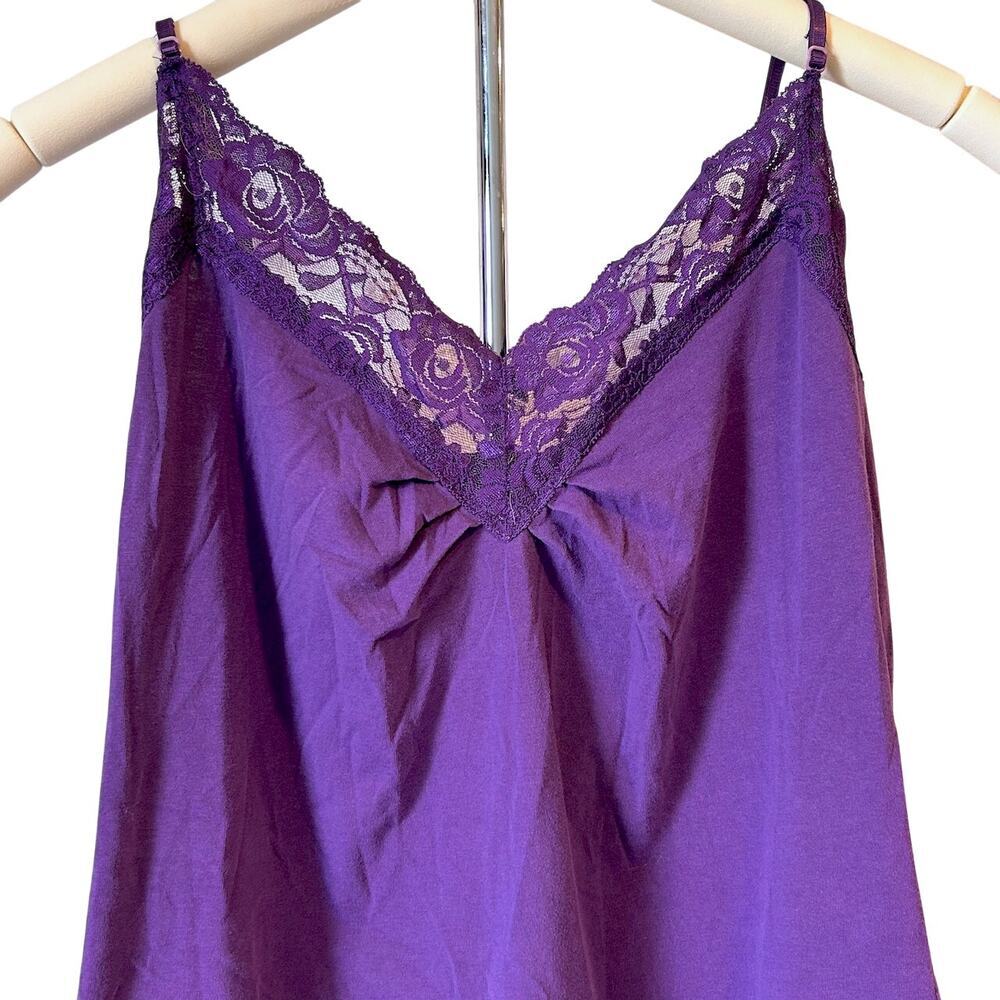 VTG Y2K Vintage Lace Trim Fairy Grunge Tank Bella Swan Gossip Gilmore Girls MED - Picture 3 of 7